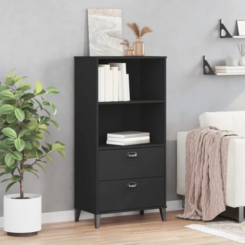 HEFZGDB Bücherschrank VIKEN Schwarz 60x35x123 cm Holzwerkstoff Büroregal Cd Regal Aktenschrank Mehrzweckschrank für Schlafzimmer Büro Bibliothek Arbeitszimmer HEFZGDB Bücherschrank VIKEN Schwarz 60x35x123 cm Holzwerkstoff Büroregal Cd Regal Aktenschrank Mehrzweckschrank für Schlafzimmer Büro Bibliothek Arbeitszimmer von HEFZGDB