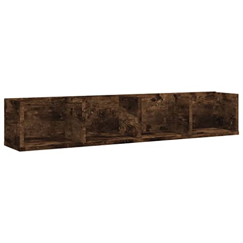 HEFZGDB CD-Wandregal Räuchereiche 100x18x18 cm Holzwerkstoff Regal Schwebend Schwebendes Bücherregal Badezimmer Regal Wandbrett für Wohnbereich Schlafzimmer Badezimmer Arbeitszimmer HEFZGDB CD-Wandregal Räuchereiche 100x18x18 cm Holzwerkstoff Regal Schwebend Schwebendes Bücherregal Badezimmer Regal Wandbrett für Wohnbereich Schlafzimmer Badezimmer Arbeitszimmer von HEFZGDB