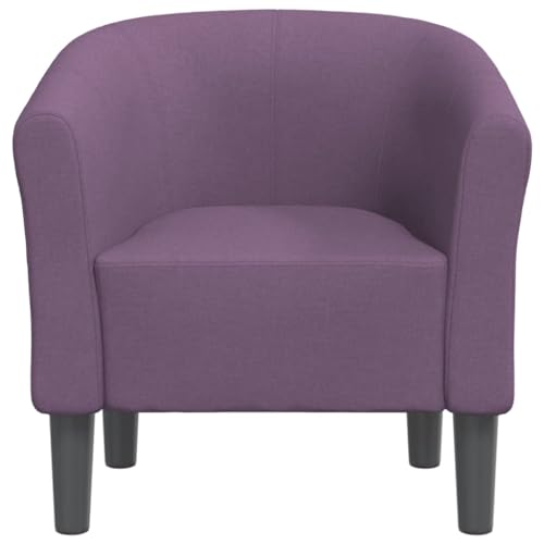 HEFZGDB Clubsessel Lila Stoff Living Room Chairs Loungesessel Wohnzimmer Esszimmerstühle Küchenstühle für Schlafzimmer Arbeitszimmer Balkon Wohnbereich von HEFZGDB
