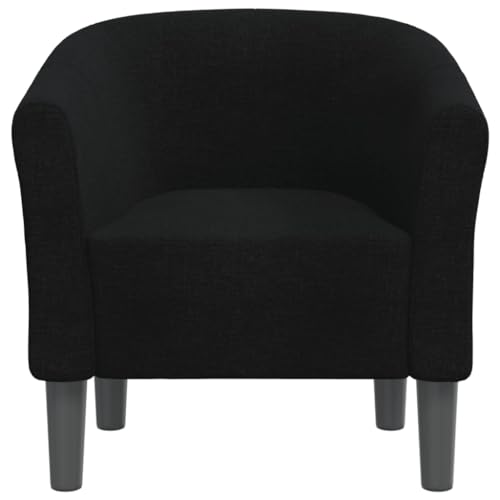 HEFZGDB Clubsessel Schwarz Stoff Living Room Chairs Loungesessel Wohnzimmer Esszimmerstühle Küchenstühle für Schlafzimmer Arbeitszimmer Balkon Wohnbereich von HEFZGDB