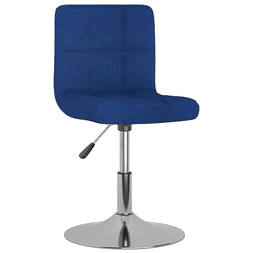 HEFZGDB Drehbarer Barhocker Blau Stoff Vanity Chair Barstuhl Küchenhocker Stuhl Büro für Café Bars Gaststätten Wohnzimmer von HEFZGDB