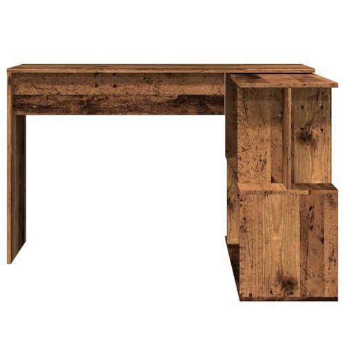HEFZGDB Eckschreibtisch Altholz-Optik 200,5x50x76 cm Holzwerkstoff Gamer Schreibtisch Gaming Tisch Gaming Schreibtisch Schreibtisch Groß für Wohnbereich Schlafzimmer Küche Arbeitszimmer von HEFZGDB