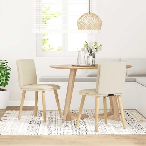 HEFZGDB Esszimmerstühle 2 STK. Leinen Küchenstuhl Sitzhocker Essstuhl Küchenstühle Modern für Balkon Speisesaal Küche Wohnstube von HEFZGDB