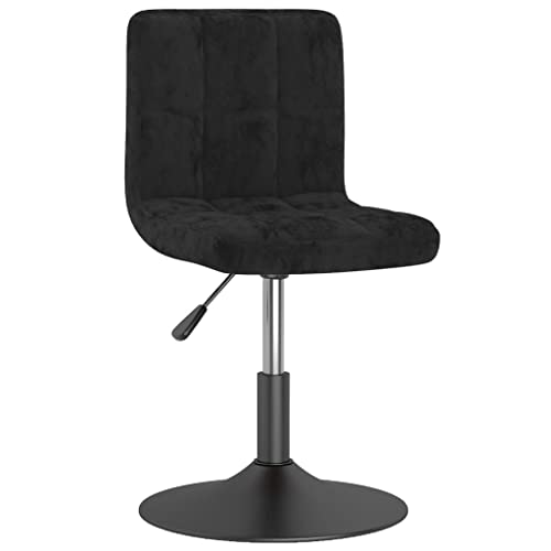 HEFZGDB Esszimmerstühle 4 STK. Drehbar Schwarz Samt Stuhl Wohnzimmer Sitzhocker Essstuhl Stuhl Küche für Balkon Speisesaal Küche Wohnstube von HEFZGDB