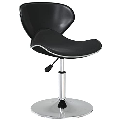 HEFZGDB Esszimmerstühle 4 STK. Schwarz Kunstleder Stuhl Wohnzimmer Schminkstuhl Wohnzimmer Stühle Stühle Küche für Speisesaal Balkon Küche Wohnstube von HEFZGDB
