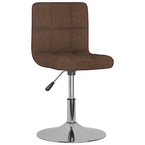 HEFZGDB Esszimmerstühle 6 STK. Drehbar Braun Stoff Vanity Chair Esszimmerstühle Schminktisch Stuhl Stuhl Esszimmer für Balkon Küche Wohnstube Speisesaal von HEFZGDB