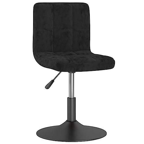HEFZGDB Esszimmerstühle 6 STK. Drehbar Schwarz Samt Stuhl Wohnzimmer Sitzhocker Essstuhl Stuhl Küche für Balkon Speisesaal Küche Wohnstube von HEFZGDB