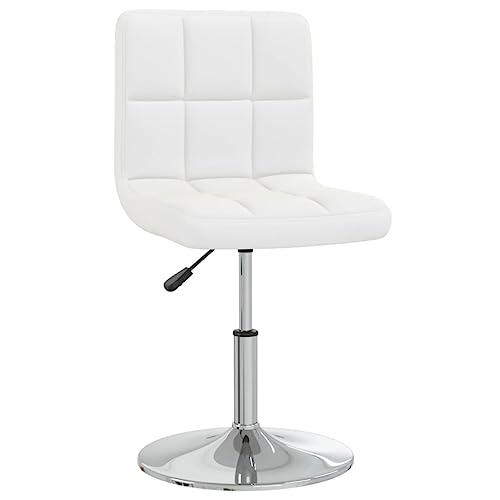 HEFZGDB Esszimmerstühle 6 STK. Weiß Kunstleder Küchenhocker Sitzhocker Wohnzimmer Stühle Dining Chairs für Wohnstube Küche Speisesaal Balkon von HEFZGDB
