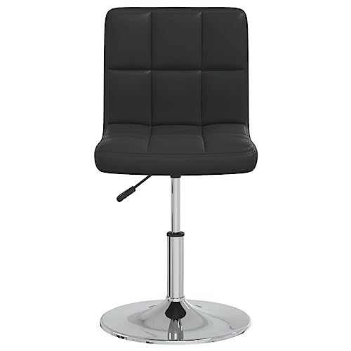 HEFZGDB Esszimmerstuhl Schwarz Kunstleder Küchenhocker Sitzhocker Wohnzimmer Stühle Dining Chairs für Wohnstube Küche Speisesaal Balkon von HEFZGDB