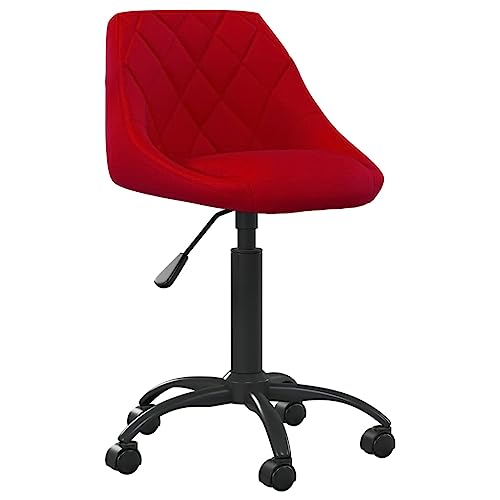 HEFZGDB Esszimmerstuhl Weinrot Samt Stuhl Wohnzimmer Sitzhocker Dining Chairs Stuhl Esszimmer für Balkon Wohnstube Küche Speisesaal von HEFZGDB