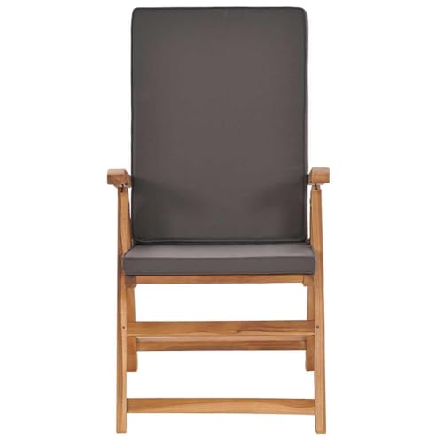 HEFZGDB Garten-Liegestühle 2 STK. mit Auflagen Massivholz Teak Grau Balkon Stühle Gartenstuhl Essstühle Seselstuhl Wohnzimmer für Balkon Garten Parks Terrasse HEFZGDB Garten-Liegestühle 2 STK. mit Auflagen Massivholz Teak Grau Balkon Stühle Gartenstuhl Essstühle Seselstuhl Wohnzimmer für Balkon Garten Parks Terrasse von HEFZGDB