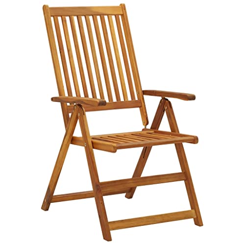 HEFZGDB Garten-Liegestühle 2 STK. mit Kissen Akazie Massivholz Balkon Lounge Gartenstuhl Essstühle Camping Chair für Balkon Garten Terrasse Parks von HEFZGDB