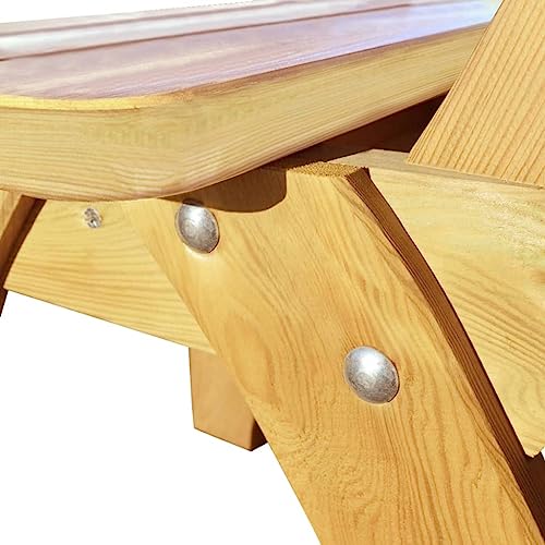 HEFZGDB Gartenstühle 2 STK. Imprägniertes Kiefernholz Kleiner Hocker Gartenstühle Camping Chair Armlehnstuhl für Balkon Terrasse Garten Parks von HEFZGDB