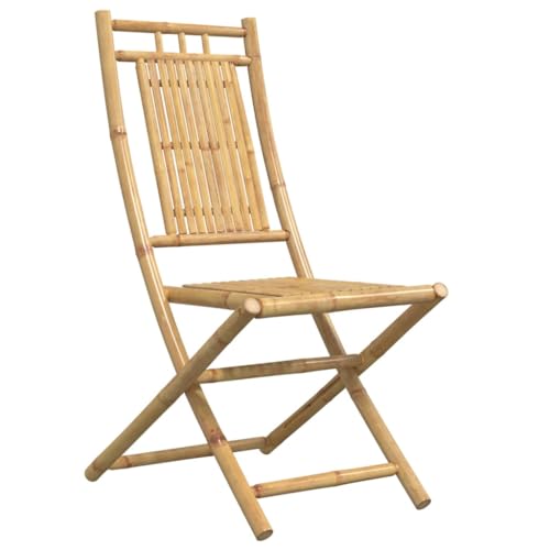 HEFZGDB Gartenstühle 6 STK. Klappbar 46x66x99 cm Bambus Outdoor Sessel Campingstuhl Gartenstuhl Camping Chair für Parks Terrasse Balkon Innenhof von HEFZGDB