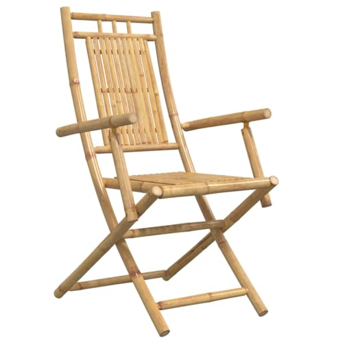 HEFZGDB Gartenstühle 6 STK. Klappbar 53x66x99 cm Bambus Outdoor Sessel Campingstuhl Gartenstuhl Camping Chair für Parks Terrasse Balkon Innenhof von HEFZGDB