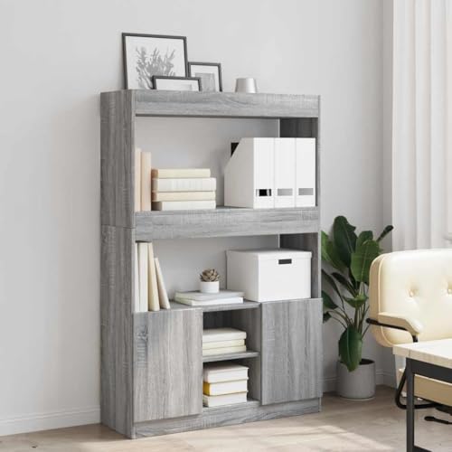 HEFZGDB Highboard Grau Sonoma 92x33x140 cm Holzwerkstoff Allzweckschrank Cd Regal Mehrzweckschrank Apothekerschrank Küche für Wohnbereich Büro Schlafzimmer Bibliothek HEFZGDB Highboard Grau Sonoma 92x33x140 cm Holzwerkstoff Allzweckschrank Cd Regal Mehrzweckschrank Apothekerschrank Küche für Wohnbereich Büro Schlafzimmer Bibliothek von HEFZGDB