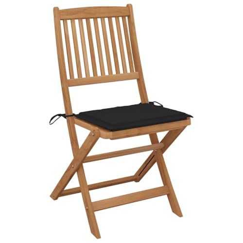 HEFZGDB Klappbare Gartenstühle mit Kissen 8 STK. Massivholz Akazie Balkonstuhl Gartenstuhl Loungesessel Wohnzimmer Seselstuhl Wohnzimmer für Parks Innenhof Balkon Garten HEFZGDB Klappbare Gartenstühle mit Kissen 8 STK. Massivholz Akazie Balkonstuhl Gartenstuhl Loungesessel Wohnzimmer Seselstuhl Wohnzimmer für Parks Innenhof Balkon Garten von HEFZGDB