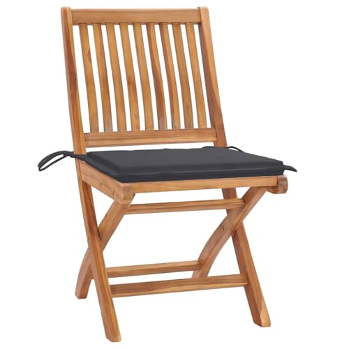 HEFZGDB Klappbare Gartenstühle mit Kissen 8 STK. Massivholz Teak Schtul Campingstuhl Essstühle Camping Chair für Garten Terrasse Parks Innenhof HEFZGDB Klappbare Gartenstühle mit Kissen 8 STK. Massivholz Teak Schtul Campingstuhl Essstühle Camping Chair für Garten Terrasse Parks Innenhof von HEFZGDB