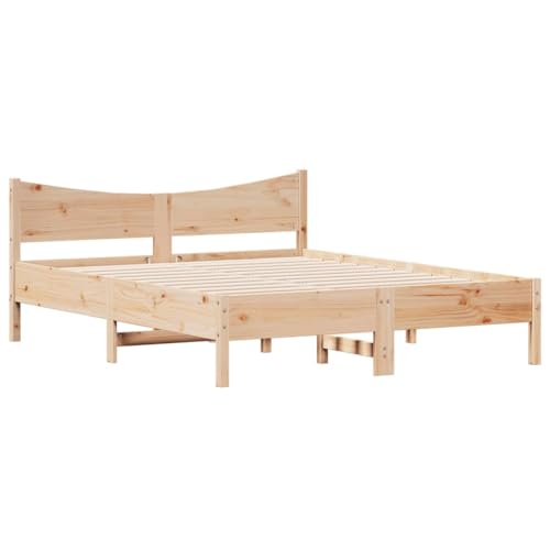 HEFZGDB Massivholzbett ohne Matratze 150x200 cm Kiefernholz Single Bed Gästebett Einzelbetten Einzelbett für Schlafzimmer Wohnbereich Herberge Gästezimmer HEFZGDB Massivholzbett ohne Matratze 150x200 cm Kiefernholz Single Bed Gästebett Einzelbetten Einzelbett für Schlafzimmer Wohnbereich Herberge Gästezimmer von HEFZGDB
