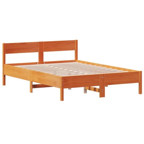 HEFZGDB Massivholzbett ohne Matratze Wachsbraun 120x190 cm Kiefernholz Jugendbett Bettgestell Familienbett Doppelbett für Gästezimmer Wohnbereich Herberge Schlafzimmer HEFZGDB Massivholzbett ohne Matratze Wachsbraun 120x190 cm Kiefernholz Jugendbett Bettgestell Familienbett Doppelbett für Gästezimmer Wohnbereich Herberge Schlafzimmer von HEFZGDB
