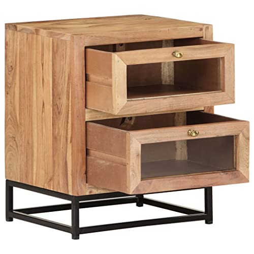HEFZGDB Nachttisch 40x30x50 cm Akazie Massivholz Coffee Table Nachttische Nachtkästchen Nachttischschrank für Wohnzimmer Schlafzimmer Hotel Gästezimmer HEFZGDB Nachttisch 40x30x50 cm Akazie Massivholz Coffee Table Nachttische Nachtkästchen Nachttischschrank für Wohnzimmer Schlafzimmer Hotel Gästezimmer von HEFZGDB