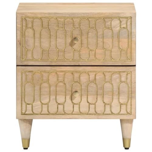 HEFZGDB Nachttisch 40x33x46 cm Massivholz Mango Nachtkasten Couchtisch Konsolentisch Bartisch für Hotel Wohnzimmer Gästezimmer Schlafzimmer HEFZGDB Nachttisch 40x33x46 cm Massivholz Mango Nachtkasten Couchtisch Konsolentisch Bartisch für Hotel Wohnzimmer Gästezimmer Schlafzimmer von HEFZGDB