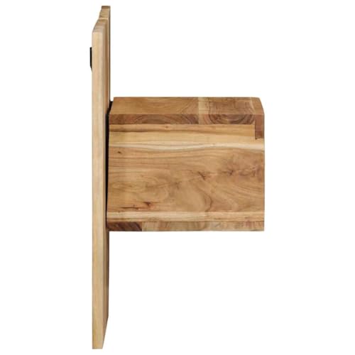 HEFZGDB Nachttisch 50x27x50 cm Massivholz Akazie Nachttisch Vintage Nachtkästchen Wohnzimmertisch Küchentisch für Hotel Wohnzimmer Schlafzimmer Gästezimmer von HEFZGDB