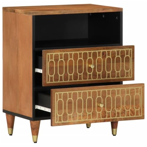 HEFZGDB Nachttisch 50x33x62 cm Massivholz Mango Stubentisch Couchtisch Konsolentisch Lowboard für Gästezimmer Wohnzimmer Hotel Schlafzimmer HEFZGDB Nachttisch 50x33x62 cm Massivholz Mango Stubentisch Couchtisch Konsolentisch Lowboard für Gästezimmer Wohnzimmer Hotel Schlafzimmer von HEFZGDB