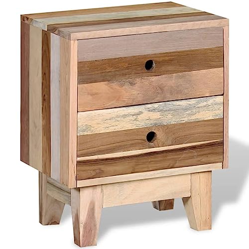 HEFZGDB Nachttisch Altholz Massiv Coffee Table Nachtkästchen Nachtschrank Konsolentisch für Schlafzimmer Hotel Wohnzimmer Gästezimmer von HEFZGDB