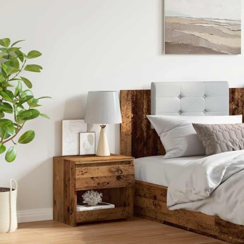 HEFZGDB Nachttisch Altholz-Optik 40x30x39 cm Holzwerkstoff Kleiner Tisch Nachttische Nachtschrank Nachttischschrank für Hotel Schlafzimmer Wohnzimmer Gästezimmer HEFZGDB Nachttisch Altholz-Optik 40x30x39 cm Holzwerkstoff Kleiner Tisch Nachttische Nachtschrank Nachttischschrank für Hotel Schlafzimmer Wohnzimmer Gästezimmer von HEFZGDB