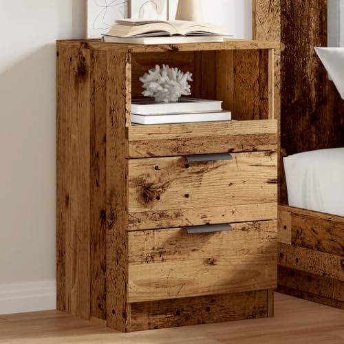 HEFZGDB Nachttisch Altholz-Optik 40x36x65 cm Holzwerkstoff Nachttisch Vintage Nachttische Konsolentisch Lowboard für Hotel Gästezimmer Schlafzimmer Wohnzimmer HEFZGDB Nachttisch Altholz-Optik 40x36x65 cm Holzwerkstoff Nachttisch Vintage Nachttische Konsolentisch Lowboard für Hotel Gästezimmer Schlafzimmer Wohnzimmer von HEFZGDB