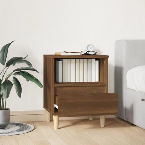 HEFZGDB Nachttisch Braun Eichen-Optik 40x35x50 cm Nachttisch Modern Nachttische Nachtschrank Sideboard Wohnzimmer für Hotel Wohnzimmer Gästezimmer Schlafzimmer HEFZGDB Nachttisch Braun Eichen-Optik 40x35x50 cm Nachttisch Modern Nachttische Nachtschrank Sideboard Wohnzimmer für Hotel Wohnzimmer Gästezimmer Schlafzimmer von HEFZGDB
