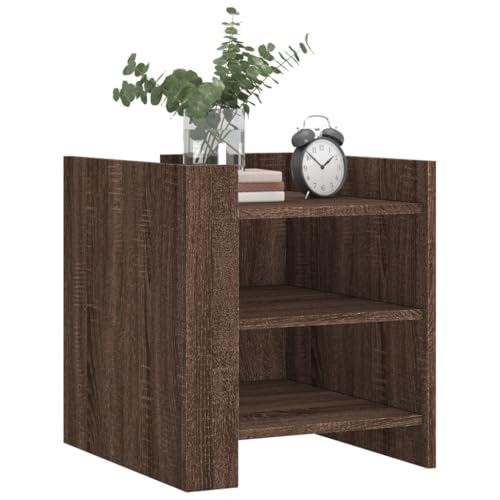 HEFZGDB Nachttisch Braun Eichen-Optik 45x50x50 cm Holzwerkstoff Nachttisch Vintage Nachttische Konsolentisch Lowboard für Schlafzimmer Gästezimmer Hotel Wohnzimmer HEFZGDB Nachttisch Braun Eichen-Optik 45x50x50 cm Holzwerkstoff Nachttisch Vintage Nachttische Konsolentisch Lowboard für Schlafzimmer Gästezimmer Hotel Wohnzimmer von HEFZGDB