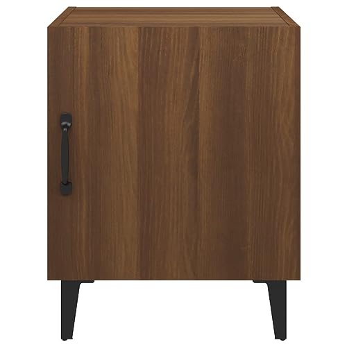 HEFZGDB Nachttisch Braun Eichen-Optik Holzwerkstoff Coffee Table Nachttische Beistelltisch Konsolentisch für Wohnzimmer Schlafzimmer Gästezimmer Hotel von HEFZGDB