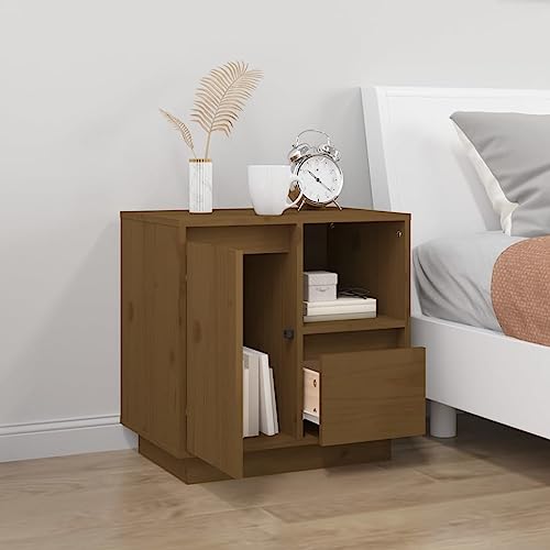 HEFZGDB Nachttisch Honigbraun 50x34x50 cm Massivholz Kiefer Sideboard Wohnzimmer Beistelltisch Konsolentisch Nachttischschrank für Schlafzimmer Hotel Gästezimmer Wohnzimmer HEFZGDB Nachttisch Honigbraun 50x34x50 cm Massivholz Kiefer Sideboard Wohnzimmer Beistelltisch Konsolentisch Nachttischschrank für Schlafzimmer Hotel Gästezimmer Wohnzimmer von HEFZGDB