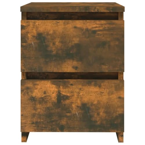 HEFZGDB Nachttisch Räuchereiche 30x30x40 cm Holzwerkstoff Coffee Table Nachttische Beistelltisch Konsolentisch für Gästezimmer Hotel Schlafzimmer Wohnzimmer von HEFZGDB