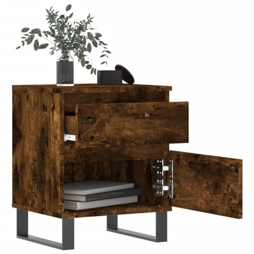 HEFZGDB Nachttisch Räuchereiche 40x35x50 cm Holzwerkstoff Anrichte Nachttische Wohnzimmertisch Bartisch für Hotel Wohnzimmer Gästezimmer Schlafzimmer HEFZGDB Nachttisch Räuchereiche 40x35x50 cm Holzwerkstoff Anrichte Nachttische Wohnzimmertisch Bartisch für Hotel Wohnzimmer Gästezimmer Schlafzimmer von HEFZGDB