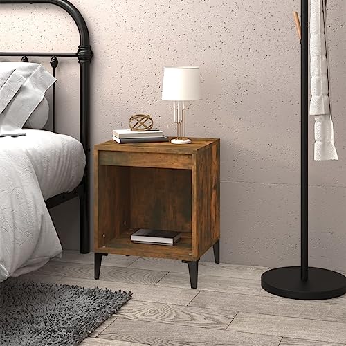 HEFZGDB Nachttisch Räuchereiche 40x35x50 cm Sideboard Wohnzimmer Wohnzimmertisch Couchtisch Nachttischschrank für Hotel Gästezimmer Schlafzimmer Wohnzimmer HEFZGDB Nachttisch Räuchereiche 40x35x50 cm Sideboard Wohnzimmer Wohnzimmertisch Couchtisch Nachttischschrank für Hotel Gästezimmer Schlafzimmer Wohnzimmer von HEFZGDB