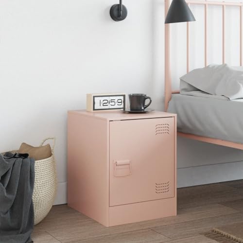 HEFZGDB Nachttisch Rosa 34,5x39x44 cm Stahl Kaffeetisch Nachtkästchen Nachtschrank Lowboard für Schlafzimmer Hotel Wohnzimmer Gästezimmer HEFZGDB Nachttisch Rosa 34,5x39x44 cm Stahl Kaffeetisch Nachtkästchen Nachtschrank Lowboard für Schlafzimmer Hotel Wohnzimmer Gästezimmer von HEFZGDB