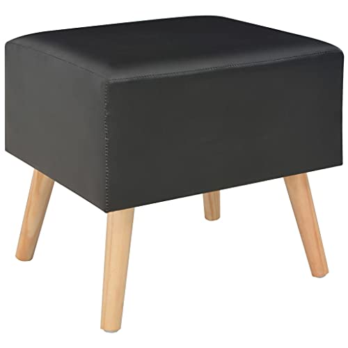HEFZGDB Nachttisch Schwarz 40x35x40 Kunstleder Nachttisch Modern Nachttische Konsolentisch Küchentisch für Gästezimmer Wohnzimmer Schlafzimmer Hotel von HEFZGDB