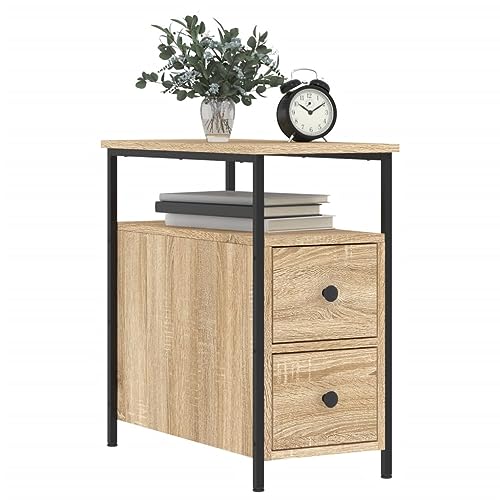 HEFZGDB Nachttisch Sonoma-Eiche 30x60x60 cm Holzwerkstoff Coffee Table Nachttische Beistelltisch Konsolentisch für Gästezimmer Schlafzimmer Wohnzimmer Hotel HEFZGDB Nachttisch Sonoma-Eiche 30x60x60 cm Holzwerkstoff Coffee Table Nachttische Beistelltisch Konsolentisch für Gästezimmer Schlafzimmer Wohnzimmer Hotel von HEFZGDB