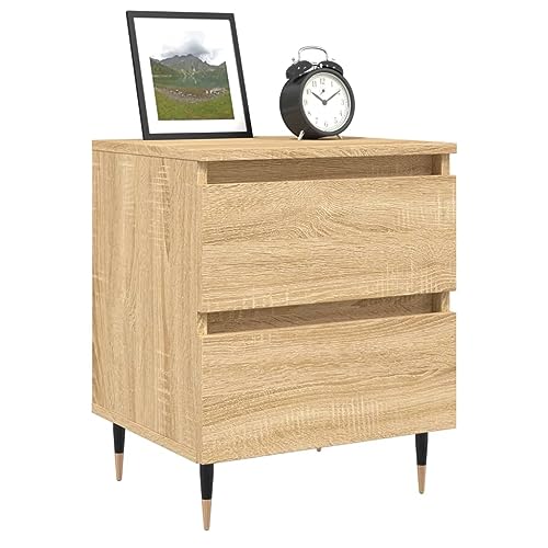 HEFZGDB Nachttisch Sonoma-Eiche 40x35x50 cm Holzwerkstoff Nachttisch Modern Nachttische Nachtschrank Sideboard Wohnzimmer für Hotel Gästezimmer Schlafzimmer Wohnzimmer HEFZGDB Nachttisch Sonoma-Eiche 40x35x50 cm Holzwerkstoff Nachttisch Modern Nachttische Nachtschrank Sideboard Wohnzimmer für Hotel Gästezimmer Schlafzimmer Wohnzimmer von HEFZGDB