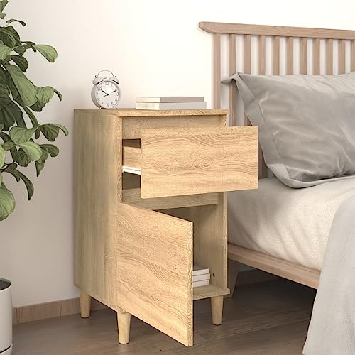 HEFZGDB Nachttisch Sonoma-Eiche 40x35x70 cm Nachttisch Vintage Nachtschrank Beistelltisch Küchentisch für Wohnzimmer Schlafzimmer Hotel Gästezimmer HEFZGDB Nachttisch Sonoma-Eiche 40x35x70 cm Nachttisch Vintage Nachtschrank Beistelltisch Küchentisch für Wohnzimmer Schlafzimmer Hotel Gästezimmer von HEFZGDB