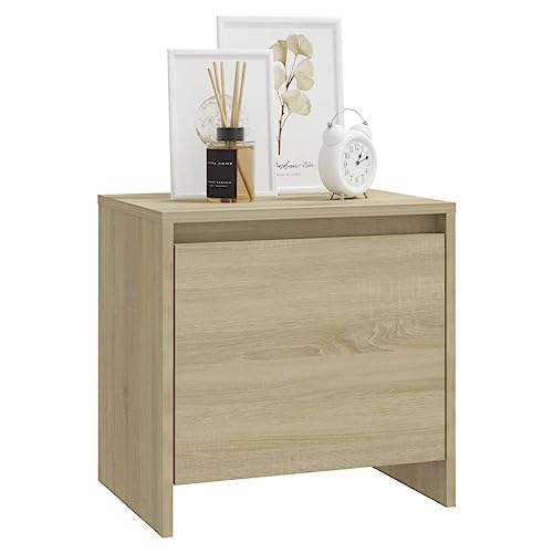 HEFZGDB Nachttisch Sonoma-Eiche 45x34x44,5 cm Holzwerkstoff Coffee Table Nachtschrank Beistelltisch Wohnzimmertisch für Gästezimmer Hotel Wohnzimmer Schlafzimmer HEFZGDB Nachttisch Sonoma-Eiche 45x34x44,5 cm Holzwerkstoff Coffee Table Nachtschrank Beistelltisch Wohnzimmertisch für Gästezimmer Hotel Wohnzimmer Schlafzimmer von HEFZGDB