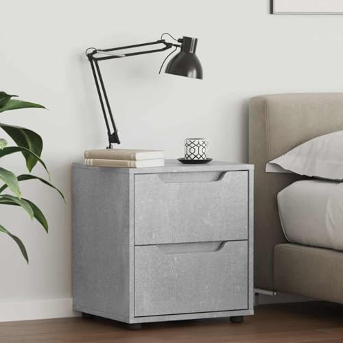 HEFZGDB Nachttisch VISNES Betongrau 45x40x50 cm Holzwerkstoff Coffee Table Nachtkästchen Nachtschrank Konsolentisch für Wohnzimmer Gästezimmer Hotel Schlafzimmer HEFZGDB Nachttisch VISNES Betongrau 45x40x50 cm Holzwerkstoff Coffee Table Nachtkästchen Nachtschrank Konsolentisch für Wohnzimmer Gästezimmer Hotel Schlafzimmer von HEFZGDB