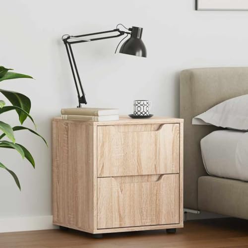 HEFZGDB Nachttisch VISNES Sonoma-Eiche 45x40x50 cm Holzwerkstoff Coffee Table Nachtkästchen Nachtschrank Konsolentisch für Wohnzimmer Gästezimmer Hotel Schlafzimmer HEFZGDB Nachttisch VISNES Sonoma-Eiche 45x40x50 cm Holzwerkstoff Coffee Table Nachtkästchen Nachtschrank Konsolentisch für Wohnzimmer Gästezimmer Hotel Schlafzimmer von HEFZGDB