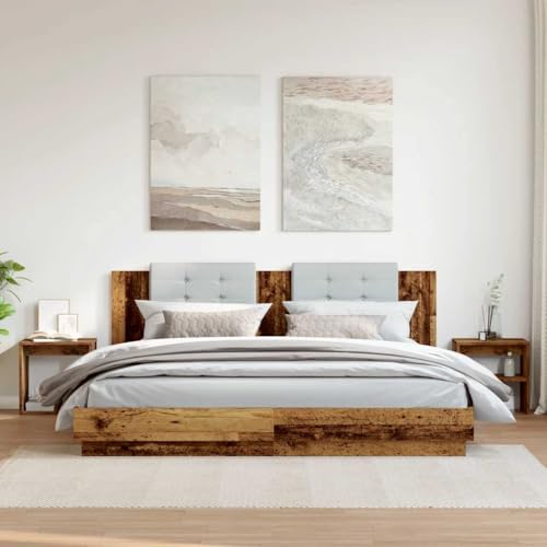 HEFZGDB Nachttische 2 STK. Altholz-Optik 40x30x40 cm Holzwerkstoff Nachttisch Vintage Beistelltisch Couchtisch Bartisch für Hotel Gästezimmer Schlafzimmer Wohnzimmer HEFZGDB Nachttische 2 STK. Altholz-Optik 40x30x40 cm Holzwerkstoff Nachttisch Vintage Beistelltisch Couchtisch Bartisch für Hotel Gästezimmer Schlafzimmer Wohnzimmer von HEFZGDB