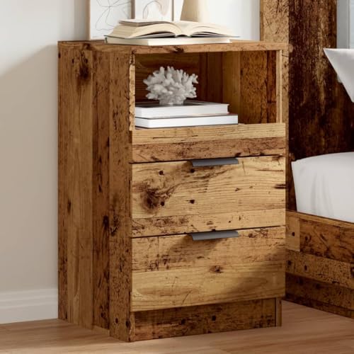 HEFZGDB Nachttische 2 STK. Altholz-Optik 40x36x65 cm Holzwerkstoff Nachttisch Vintage Nachttische Konsolentisch Lowboard für Hotel Gästezimmer Schlafzimmer Wohnzimmer HEFZGDB Nachttische 2 STK. Altholz-Optik 40x36x65 cm Holzwerkstoff Nachttisch Vintage Nachttische Konsolentisch Lowboard für Hotel Gästezimmer Schlafzimmer Wohnzimmer von HEFZGDB