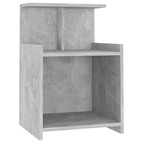 HEFZGDB Nachttische 2 STK. Betongrau 40x35x60 cm Holzwerkstoff Anrichte Nachtkästchen Wohnzimmertisch Konsolentisch für Schlafzimmer Hotel Wohnzimmer Gästezimmer HEFZGDB Nachttische 2 STK. Betongrau 40x35x60 cm Holzwerkstoff Anrichte Nachtkästchen Wohnzimmertisch Konsolentisch für Schlafzimmer Hotel Wohnzimmer Gästezimmer von HEFZGDB