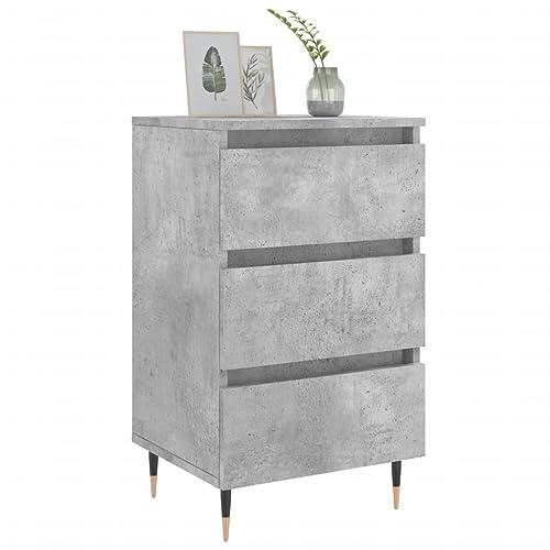 HEFZGDB Nachttische 2 STK. Betongrau 40x35x69 cm Holzwerkstoff Anrichte Nachtkästchen Wohnzimmertisch Konsolentisch für Gästezimmer Hotel Schlafzimmer Wohnzimmer HEFZGDB Nachttische 2 STK. Betongrau 40x35x69 cm Holzwerkstoff Anrichte Nachtkästchen Wohnzimmertisch Konsolentisch für Gästezimmer Hotel Schlafzimmer Wohnzimmer von HEFZGDB